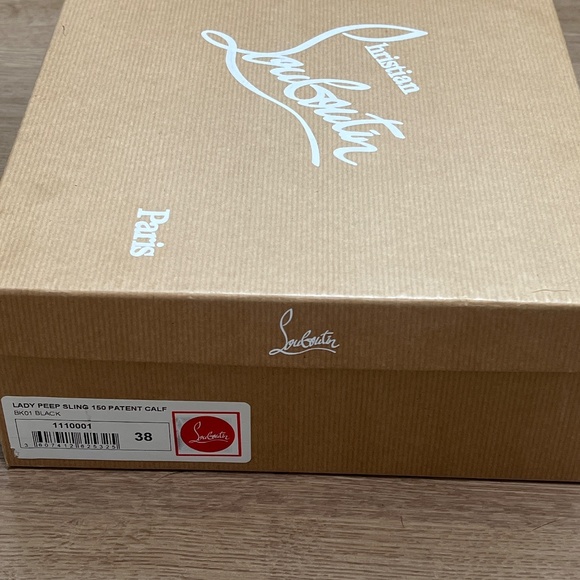 Christian Louboutin  lady peep sling size 38 - Picture 2 of 7